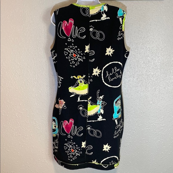 Casual Black Sleeveless Crew Neck Mini Sheath Dress - Picture 6 of 7